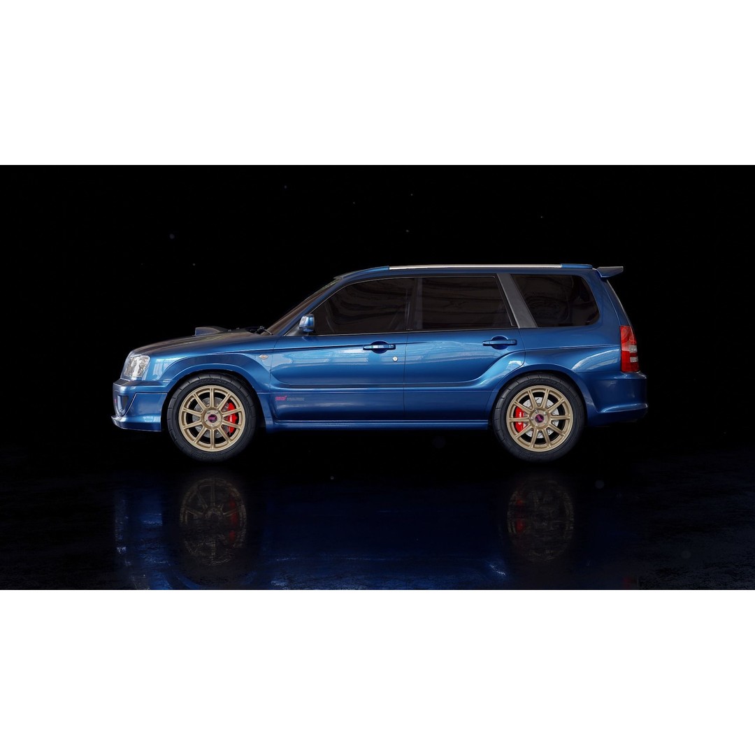 Subaru Forester STI SG5 3D Model – High Poly PBR Asset, FBX, Blender - View 7