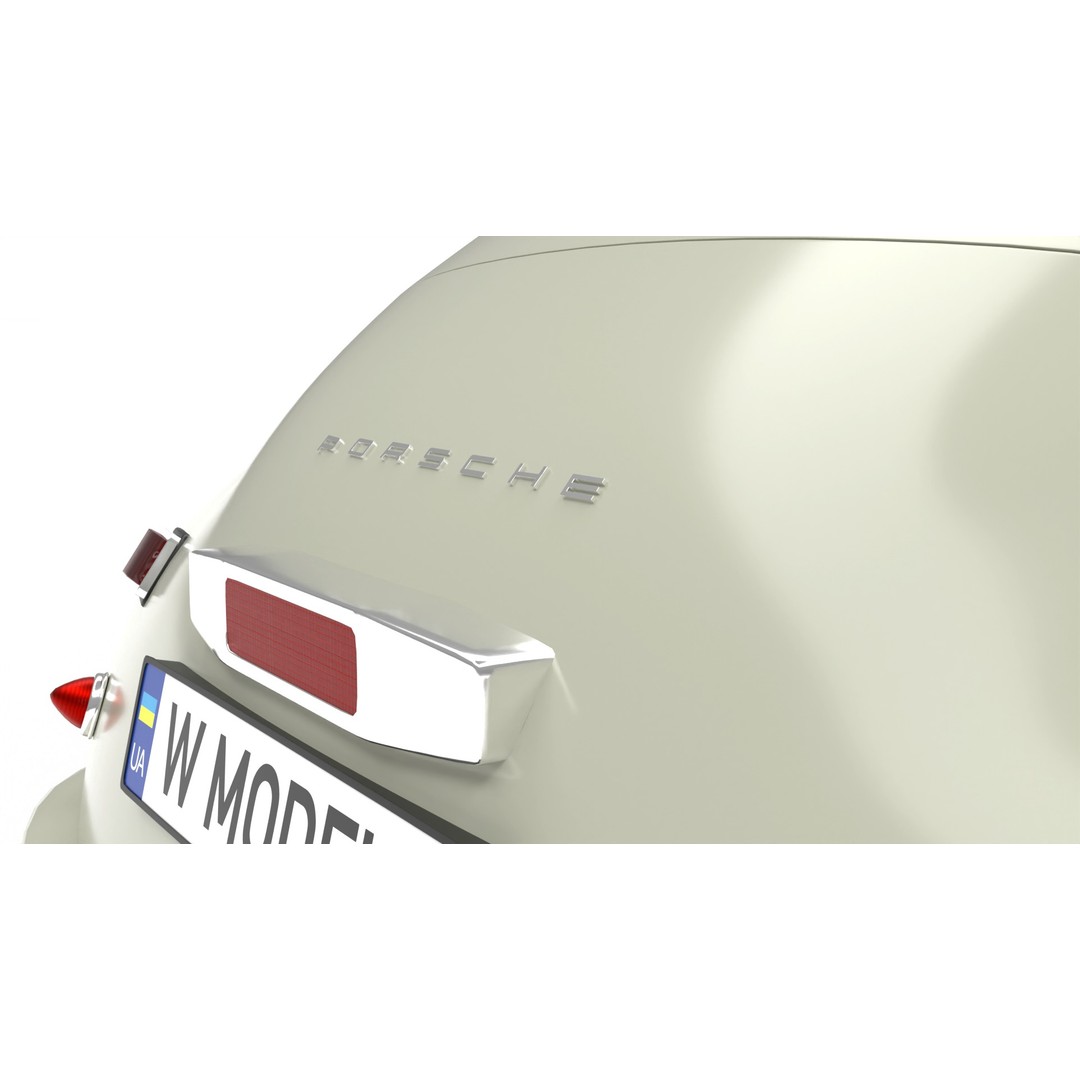 Porsche 356 1300 1952 3D Model – High Poly Rigged Classic Car, FBX, OBJ - View 15