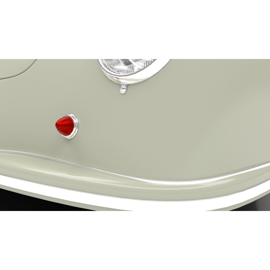 Porsche 356 1300 1952 3D Model – High Poly Rigged Classic Car, FBX, OBJ - View 18