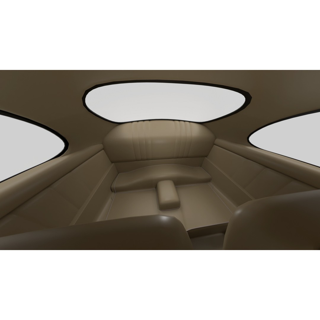 Porsche 356 1300 1952 3D Model – High Poly Rigged Classic Car, FBX, OBJ - View 22