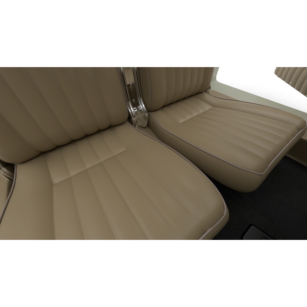 Porsche 356 1300 1952 3D Model – High Poly Rigged Classic Car, FBX, OBJ - View 26