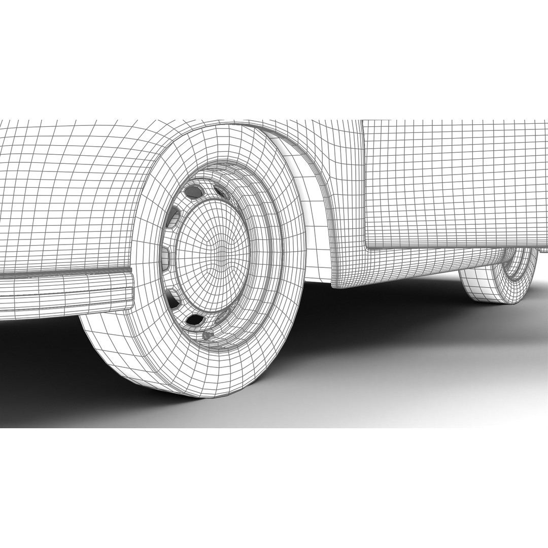 Porsche 356 1300 1952 3D Model – High Poly Rigged Classic Car, FBX, OBJ - View 31