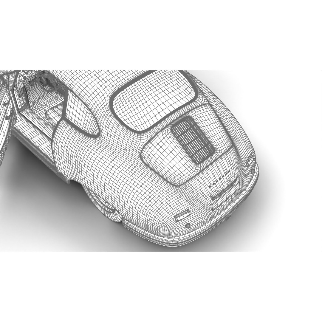 Porsche 356 1300 1952 3D Model – High Poly Rigged Classic Car, FBX, OBJ - View 36