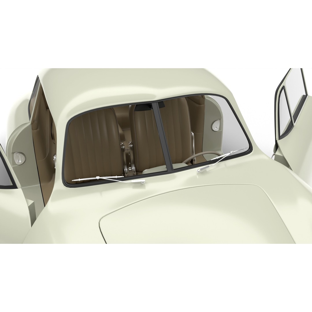 Porsche 356 1300 1952 3D Model – High Poly Rigged Classic Car, FBX, OBJ - View 7