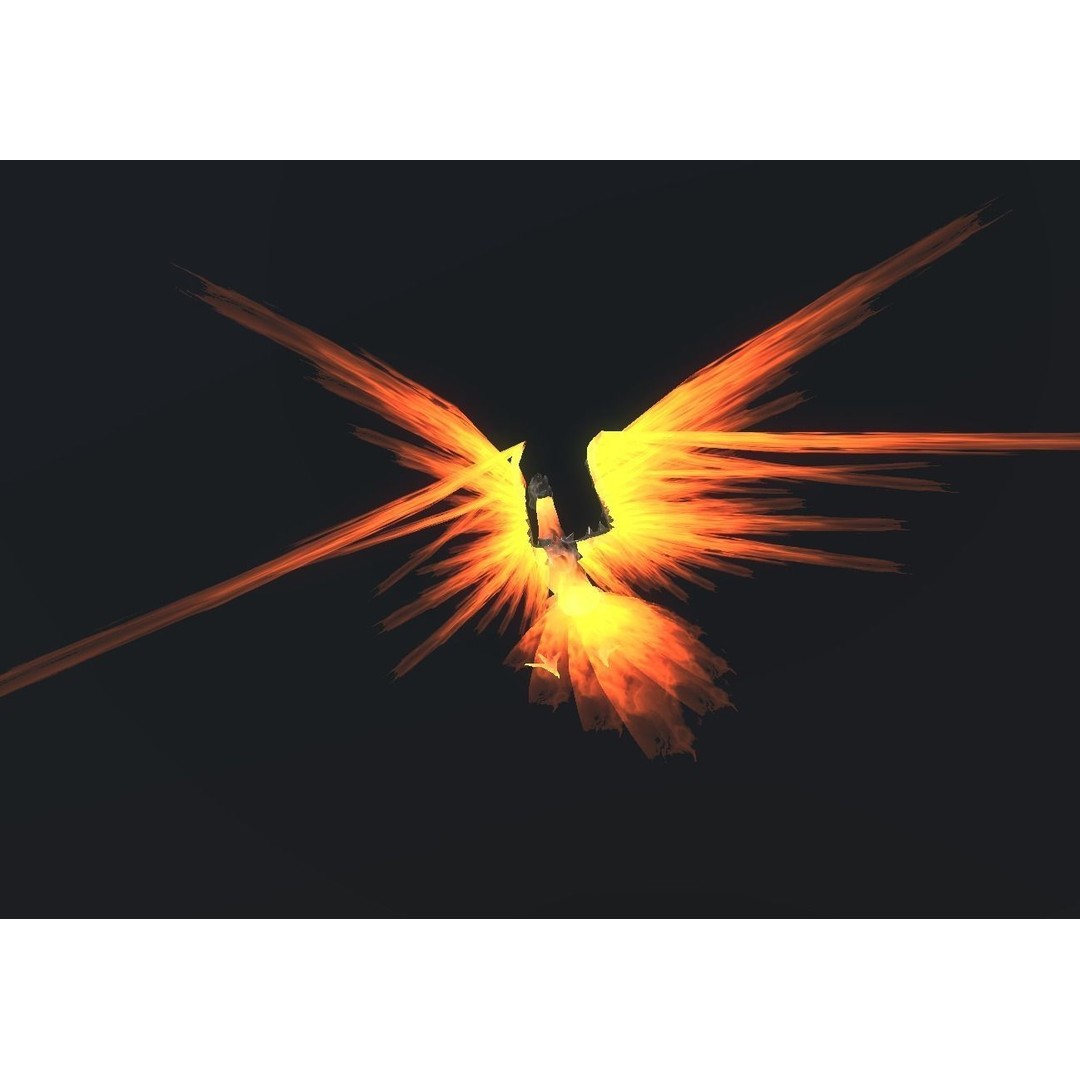 Fire Bird Phoenix 3D Model – Low Poly Game Asset, Unity Compatible - View 107