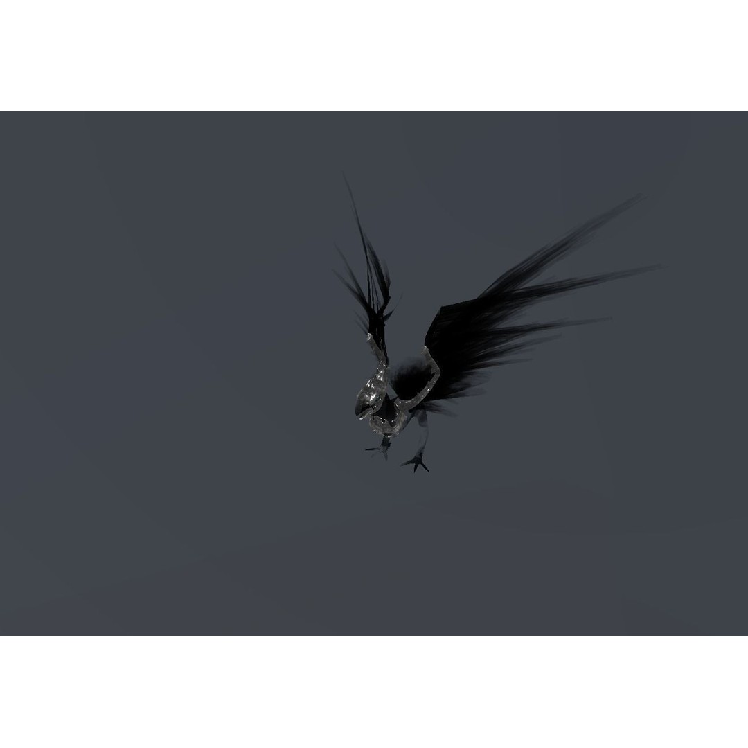 Fire Bird Phoenix 3D Model – Low Poly Game Asset, Unity Compatible - View 19