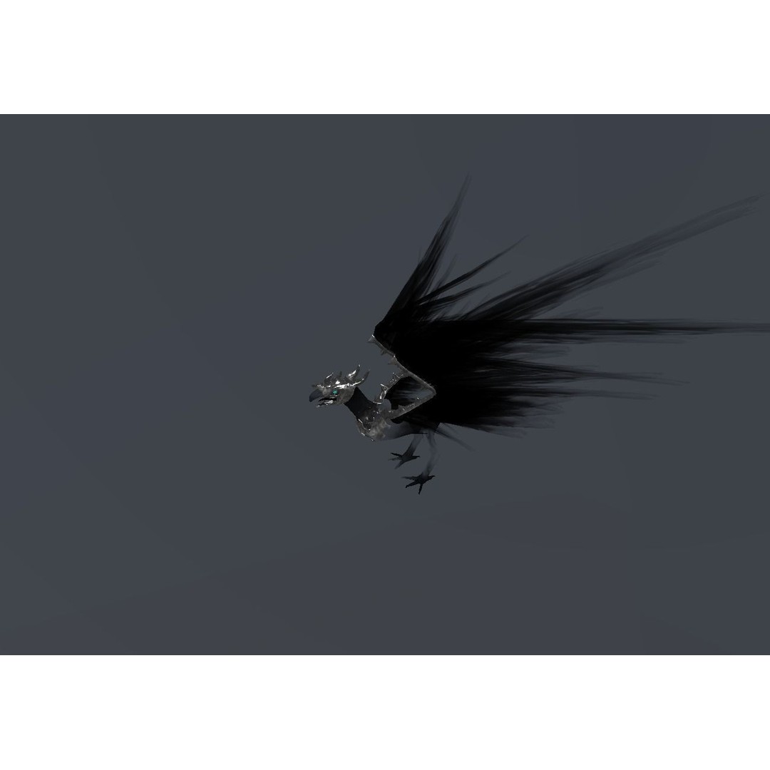 Fire Bird Phoenix 3D Model – Low Poly Game Asset, Unity Compatible - View 25