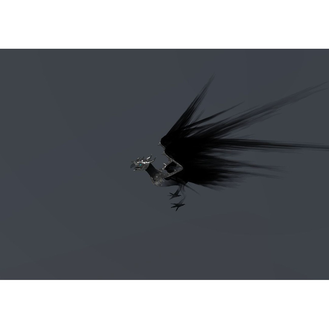Fire Bird Phoenix 3D Model – Low Poly Game Asset, Unity Compatible - View 26
