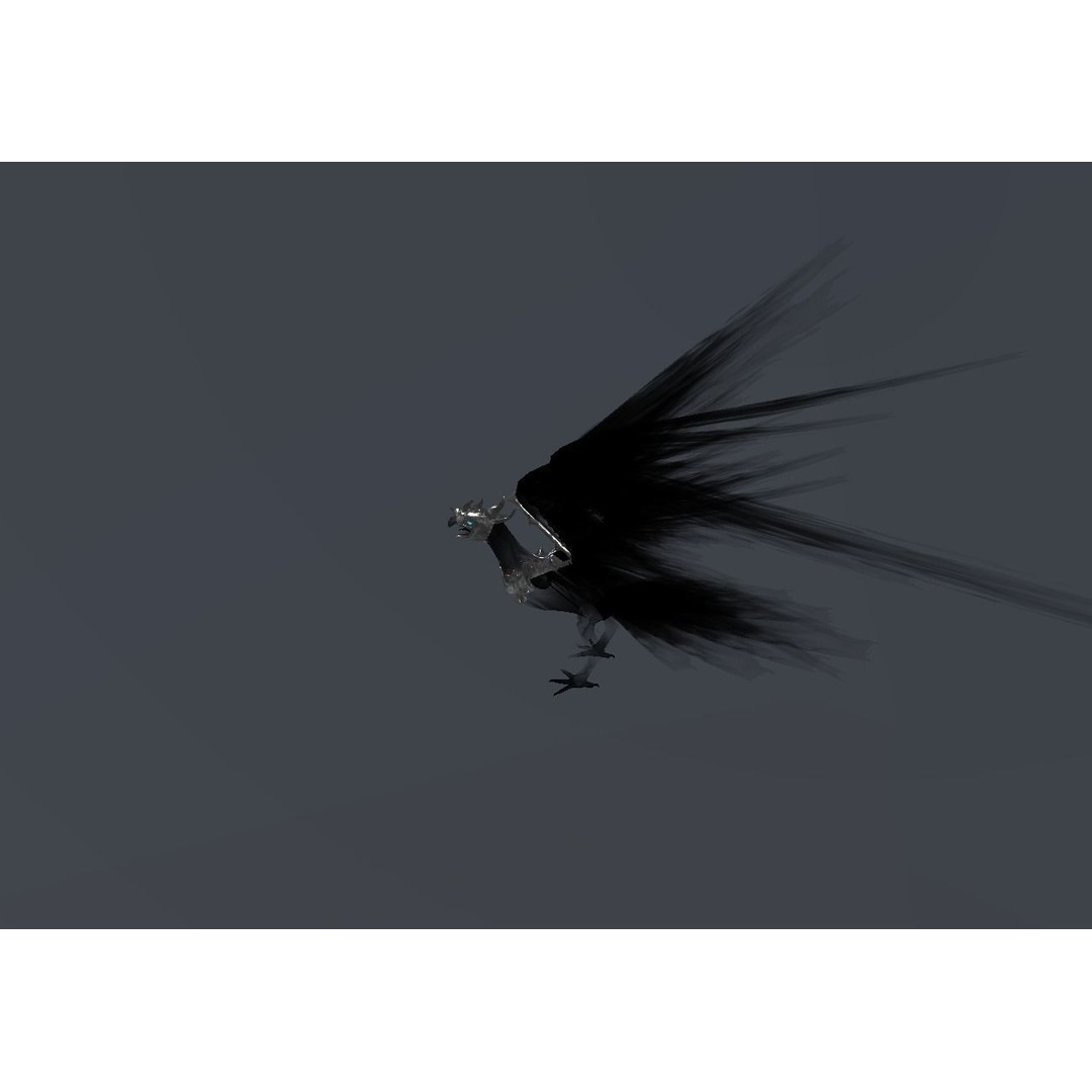 Fire Bird Phoenix 3D Model – Low Poly Game Asset, Unity Compatible - View 29