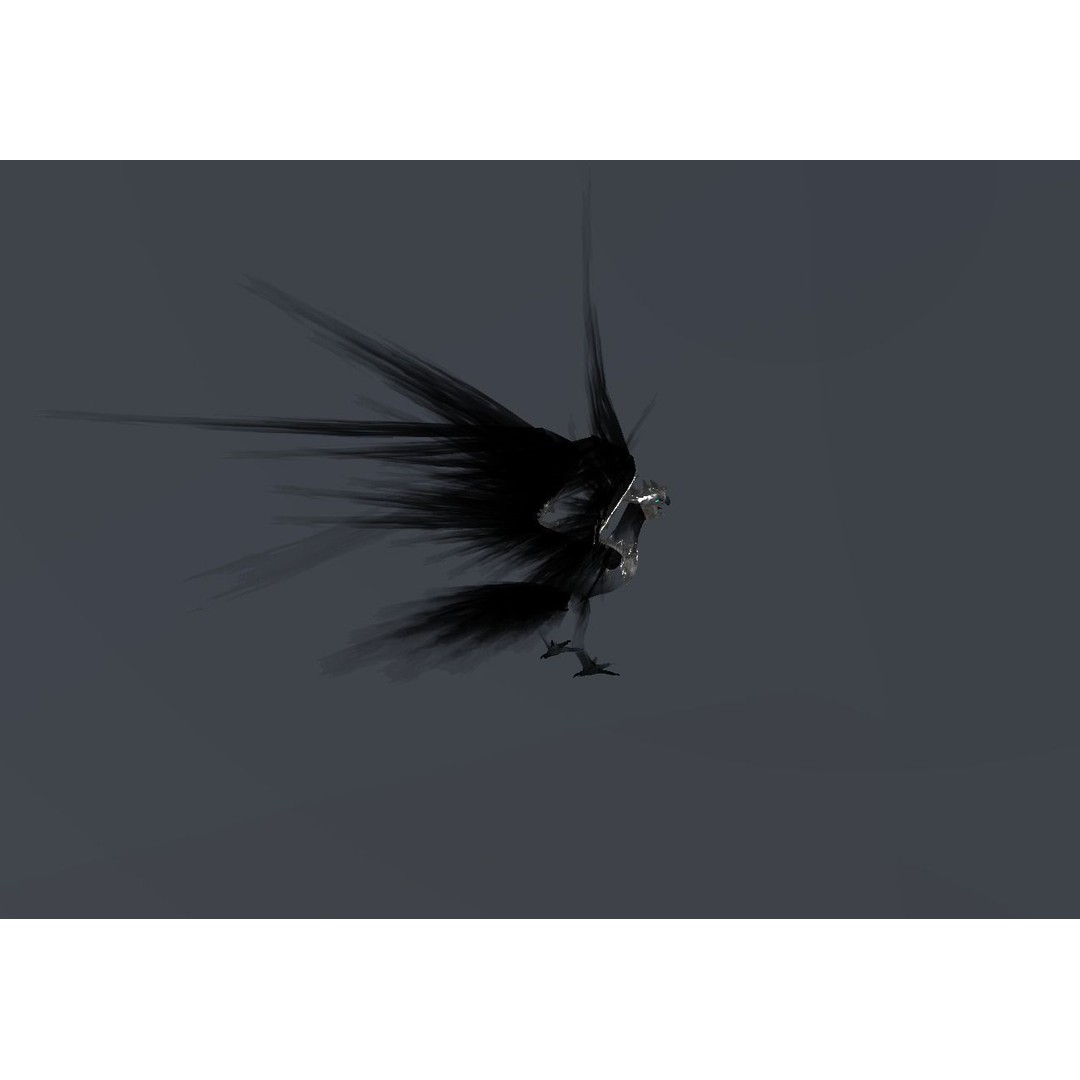 Fire Bird Phoenix 3D Model – Low Poly Game Asset, Unity Compatible - View 33