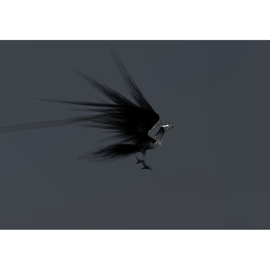 Fire Bird Phoenix 3D Model – Low Poly Game Asset, Unity Compatible - View 34