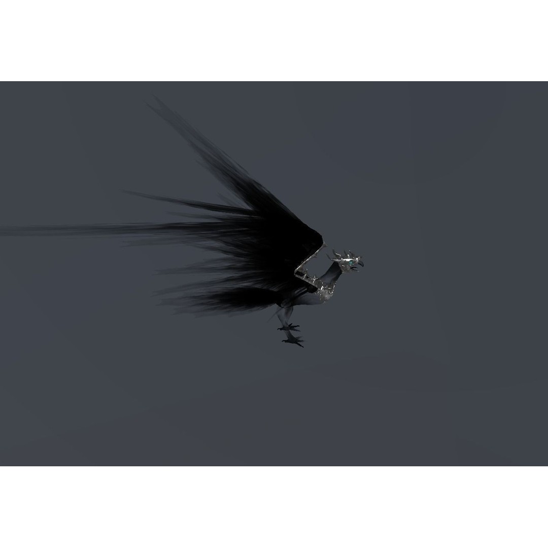 Fire Bird Phoenix 3D Model – Low Poly Game Asset, Unity Compatible - View 36