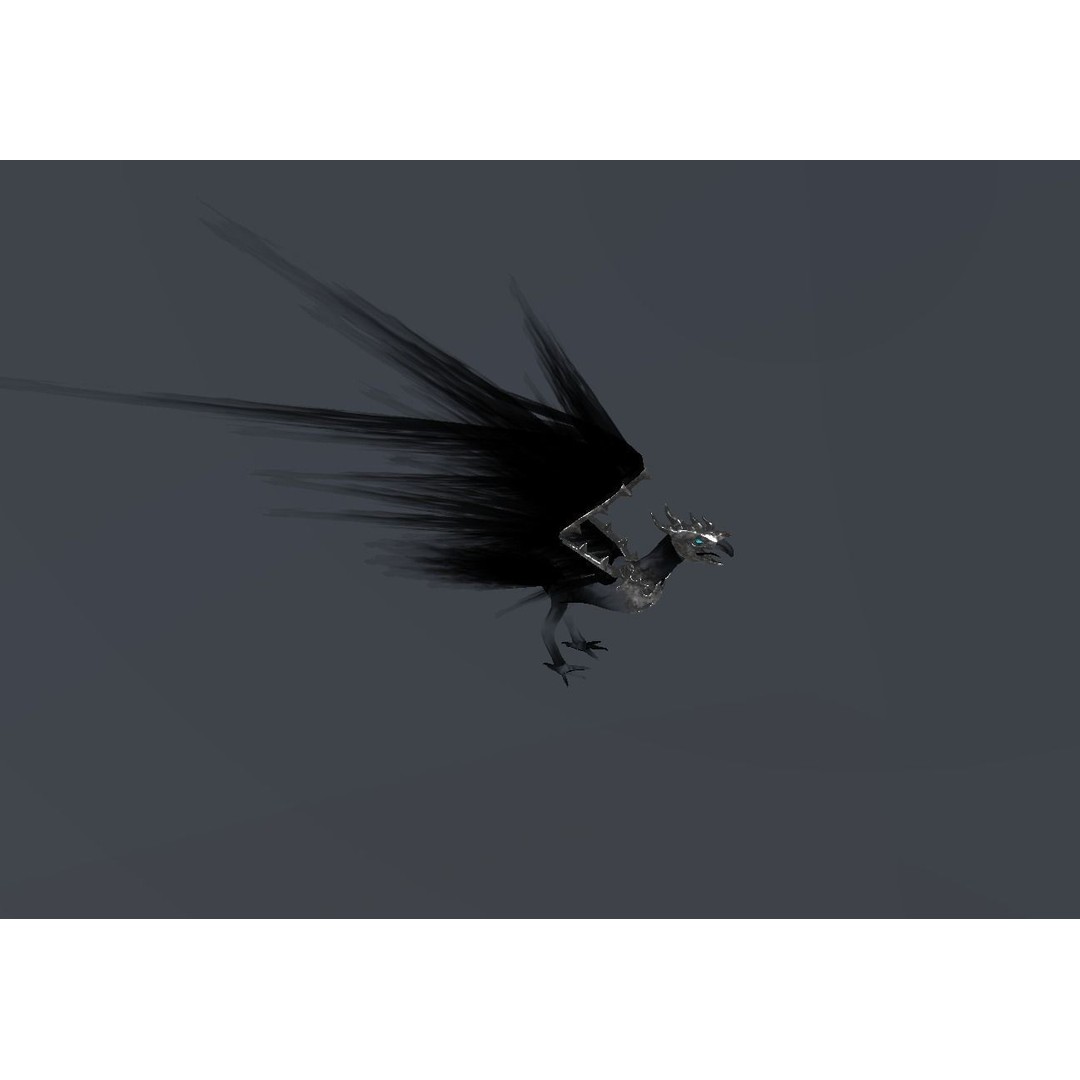 Fire Bird Phoenix 3D Model – Low Poly Game Asset, Unity Compatible - View 37