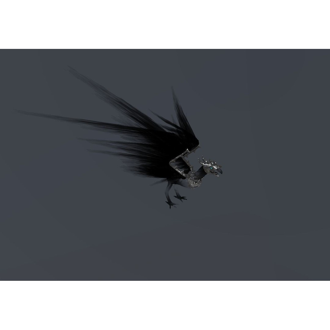 Fire Bird Phoenix 3D Model – Low Poly Game Asset, Unity Compatible - View 38
