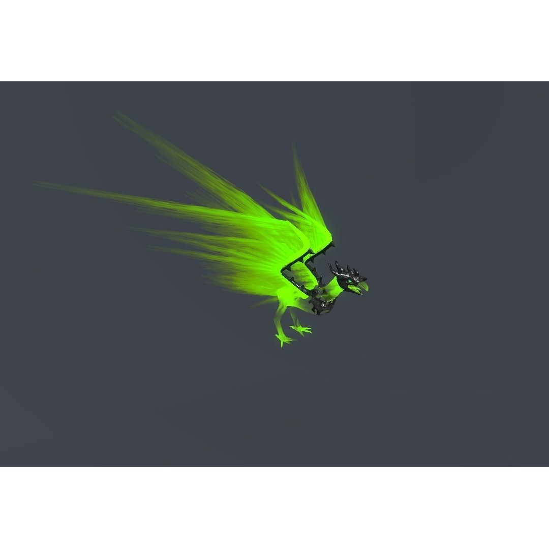 Fire Bird Phoenix 3D Model – Low Poly Game Asset, Unity Compatible - View 39