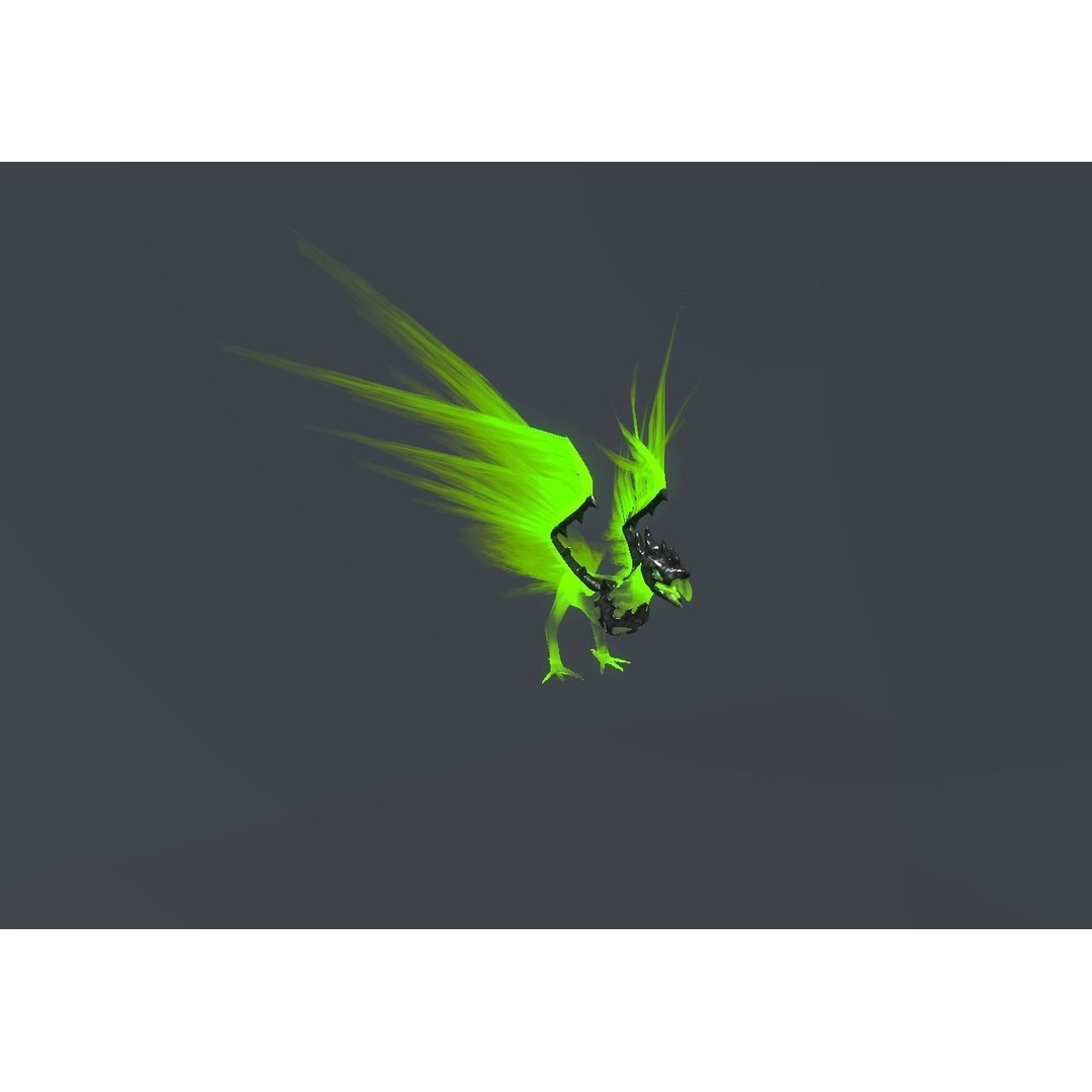 Fire Bird Phoenix 3D Model – Low Poly Game Asset, Unity Compatible - View 42
