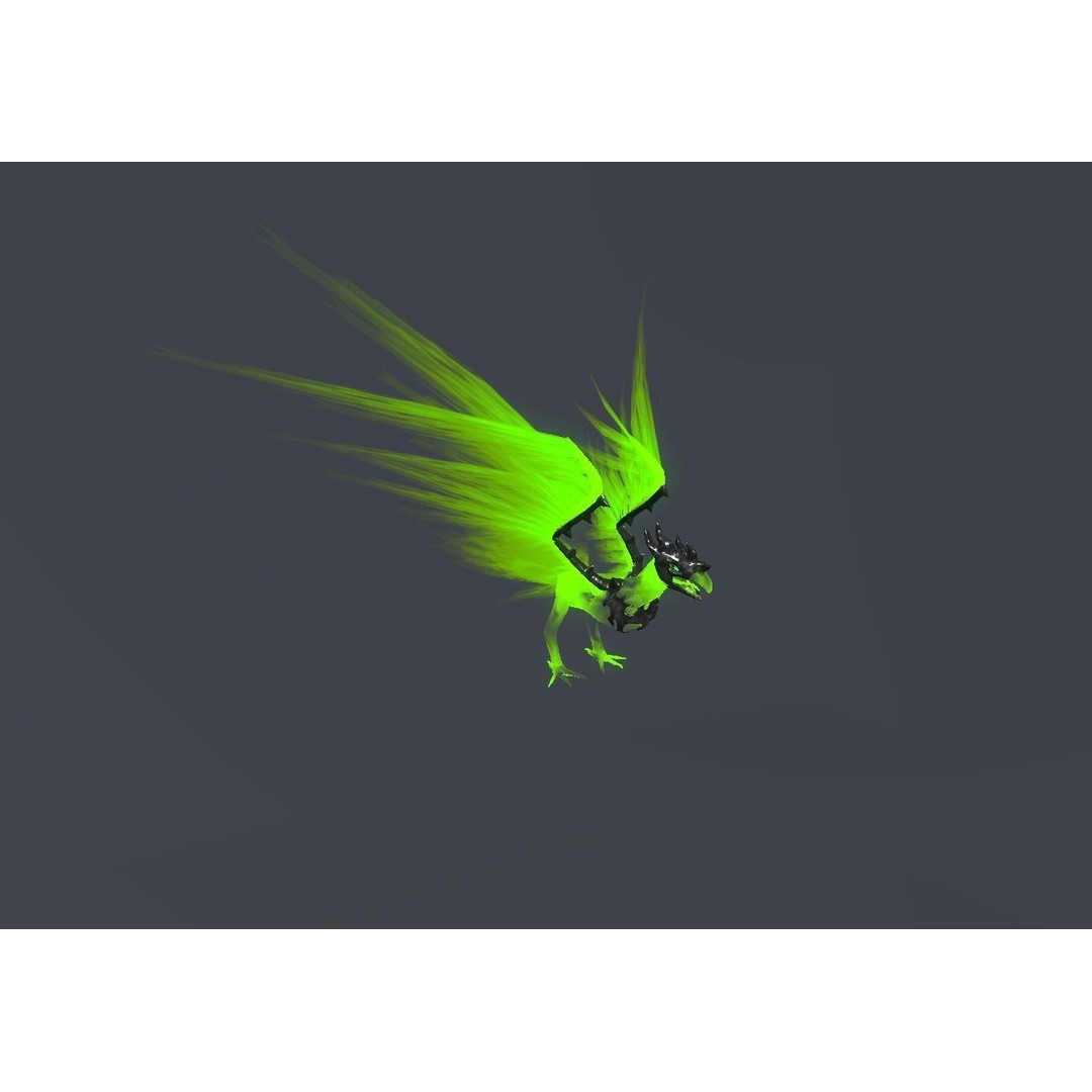 Fire Bird Phoenix 3D Model – Low Poly Game Asset, Unity Compatible - View 43