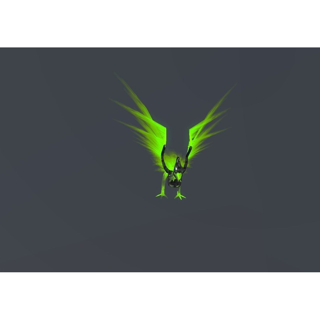 Fire Bird Phoenix 3D Model – Low Poly Game Asset, Unity Compatible - View 47