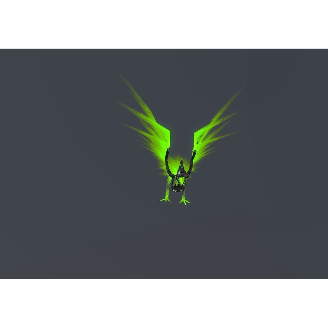 Fire Bird Phoenix 3D Model – Low Poly Game Asset, Unity Compatible - View 48