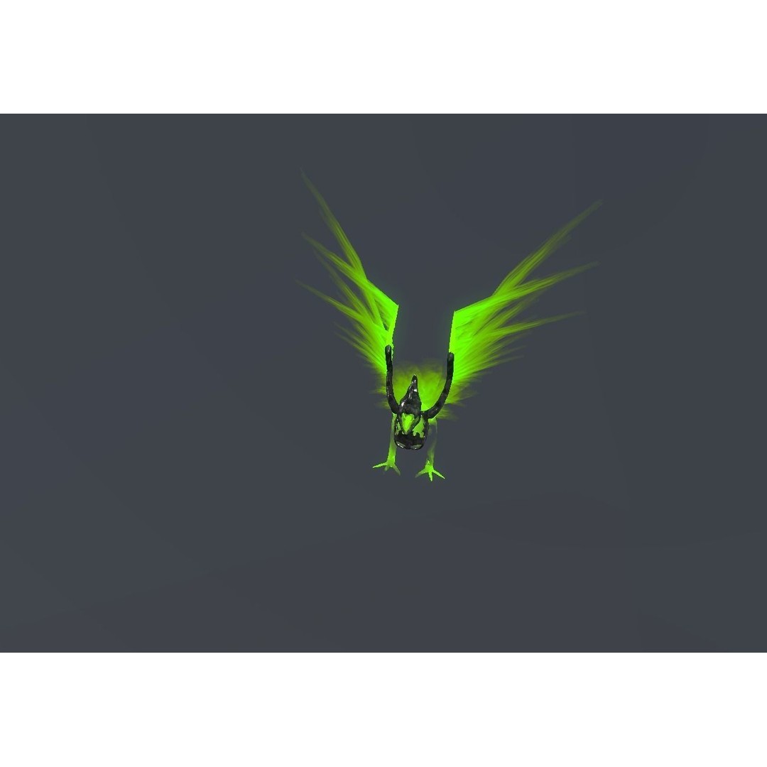 Fire Bird Phoenix 3D Model – Low Poly Game Asset, Unity Compatible - View 49