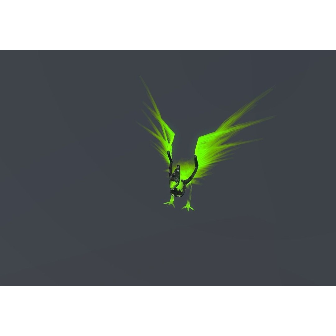 Fire Bird Phoenix 3D Model – Low Poly Game Asset, Unity Compatible - View 50