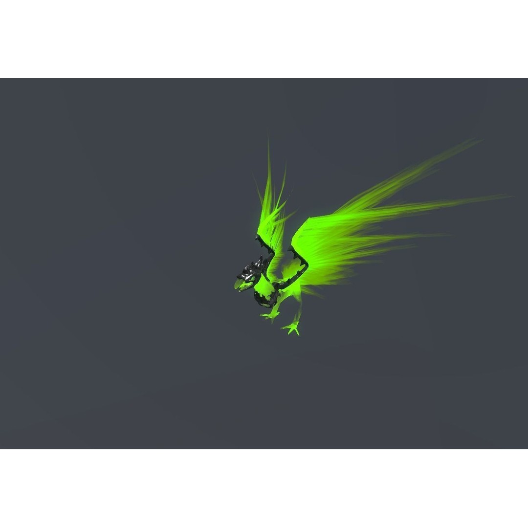 Fire Bird Phoenix 3D Model – Low Poly Game Asset, Unity Compatible - View 52