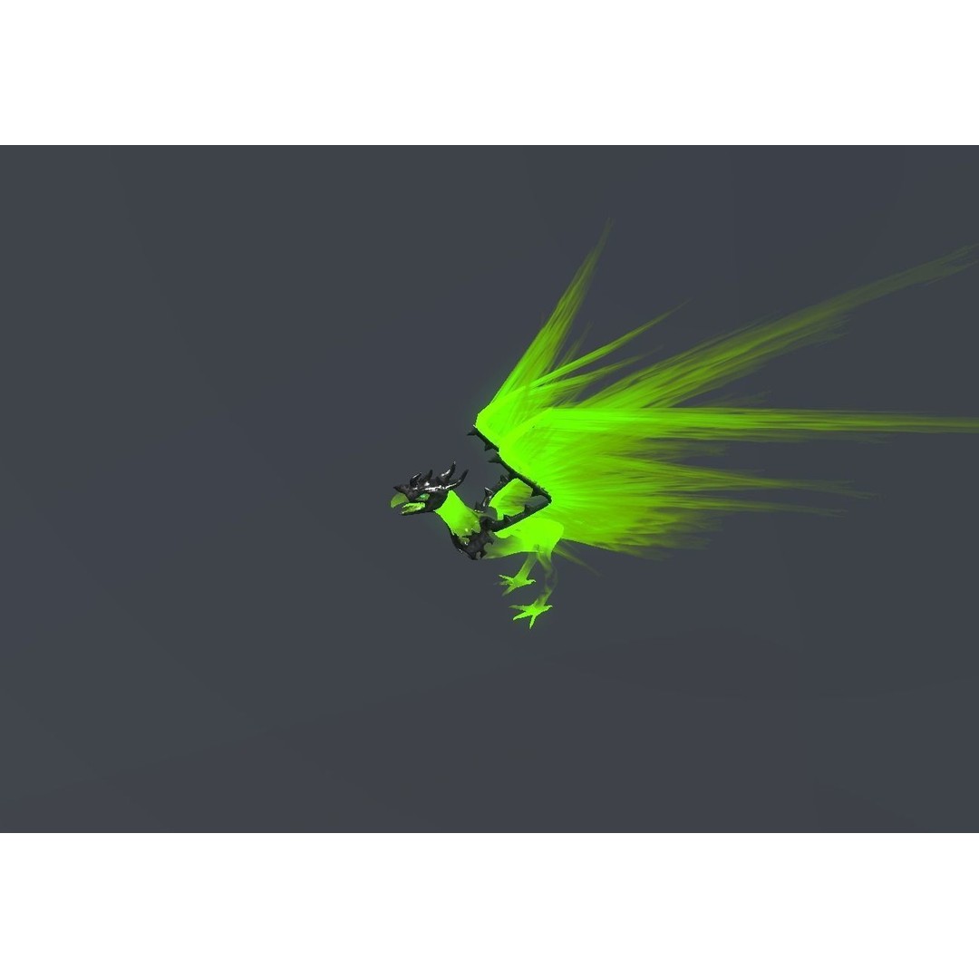 Fire Bird Phoenix 3D Model – Low Poly Game Asset, Unity Compatible - View 57