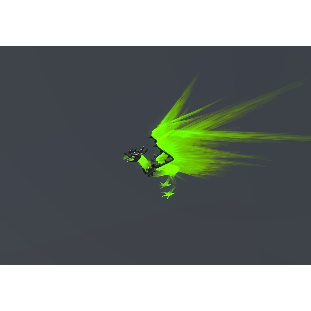 Fire Bird Phoenix 3D Model – Low Poly Game Asset, Unity Compatible - View 58