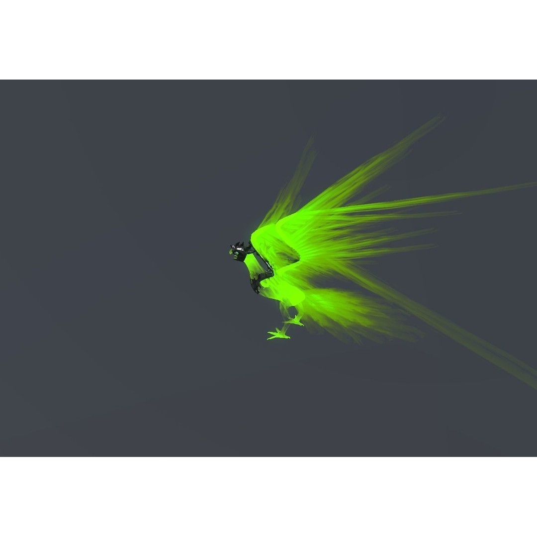 Fire Bird Phoenix 3D Model – Low Poly Game Asset, Unity Compatible - View 61