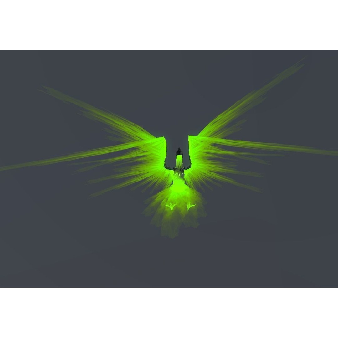 Fire Bird Phoenix 3D Model – Low Poly Game Asset, Unity Compatible - View 64