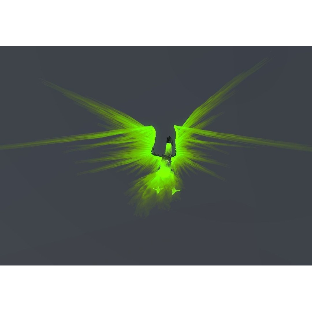 Fire Bird Phoenix 3D Model – Low Poly Game Asset, Unity Compatible - View 65