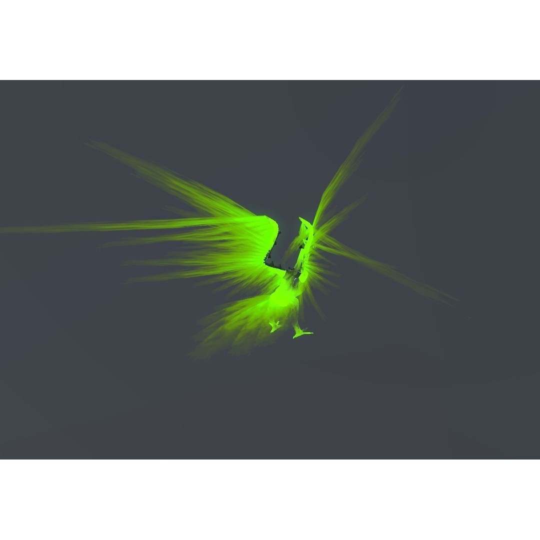 Fire Bird Phoenix 3D Model – Low Poly Game Asset, Unity Compatible - View 67