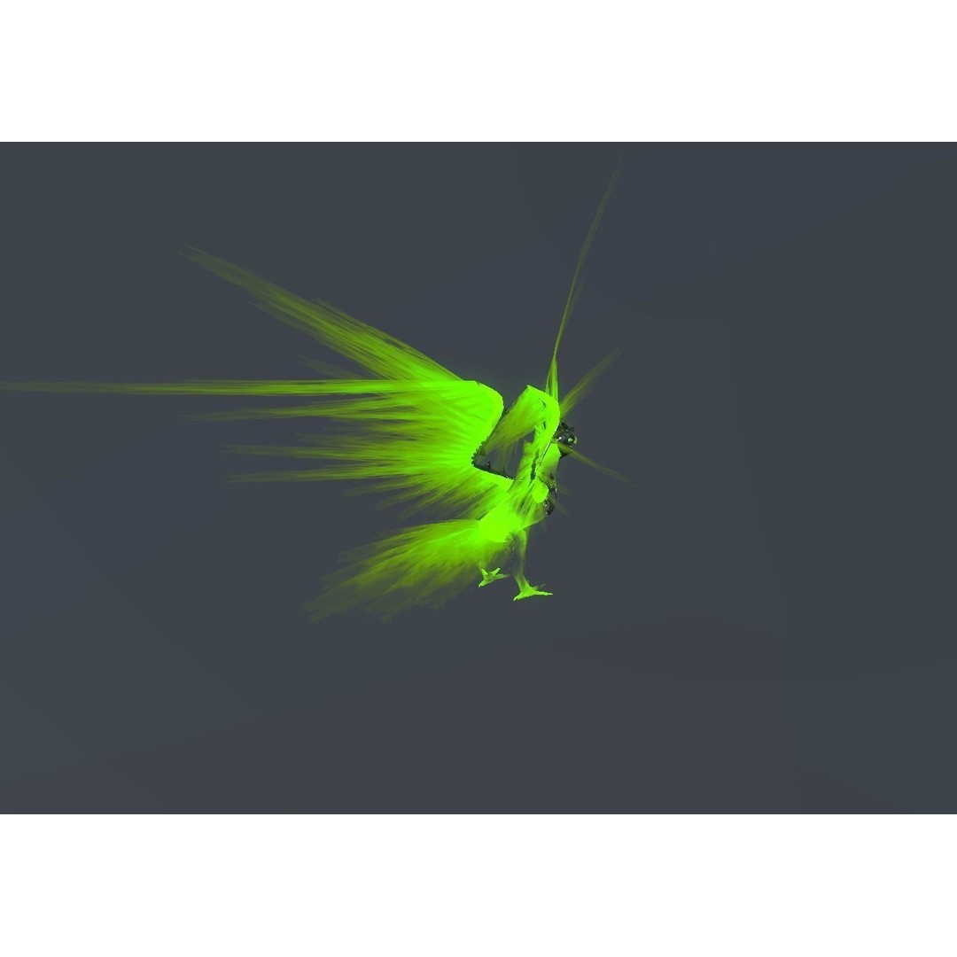 Fire Bird Phoenix 3D Model – Low Poly Game Asset, Unity Compatible - View 68