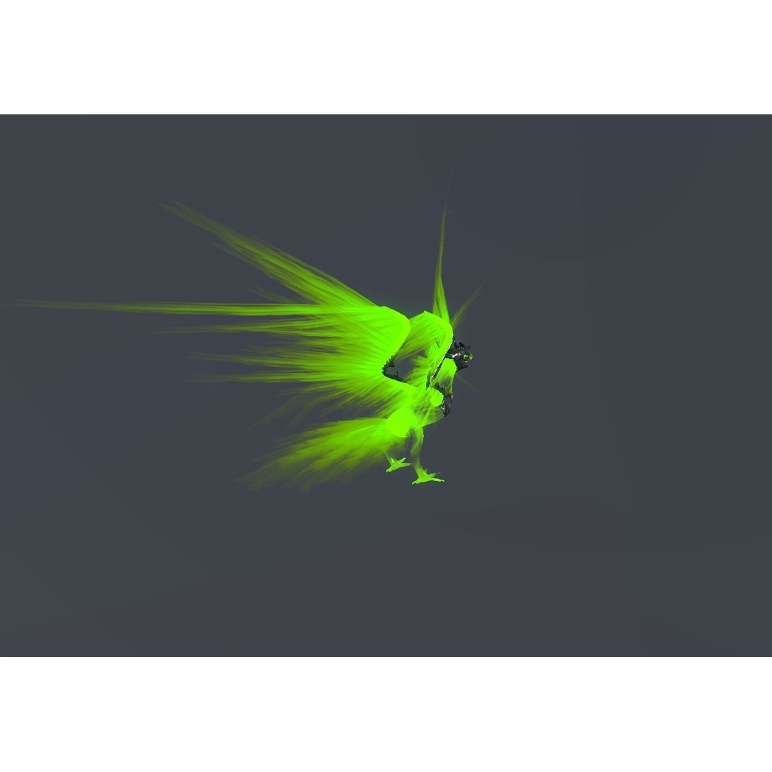 Fire Bird Phoenix 3D Model – Low Poly Game Asset, Unity Compatible - View 69