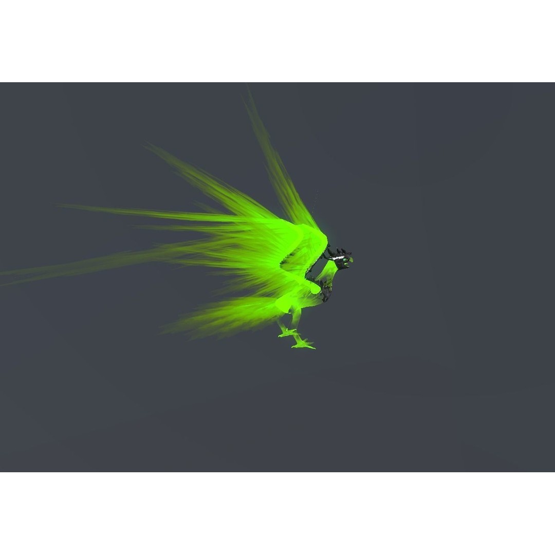 Fire Bird Phoenix 3D Model – Low Poly Game Asset, Unity Compatible - View 72