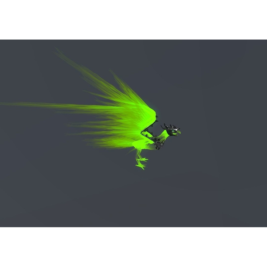Fire Bird Phoenix 3D Model – Low Poly Game Asset, Unity Compatible - View 75