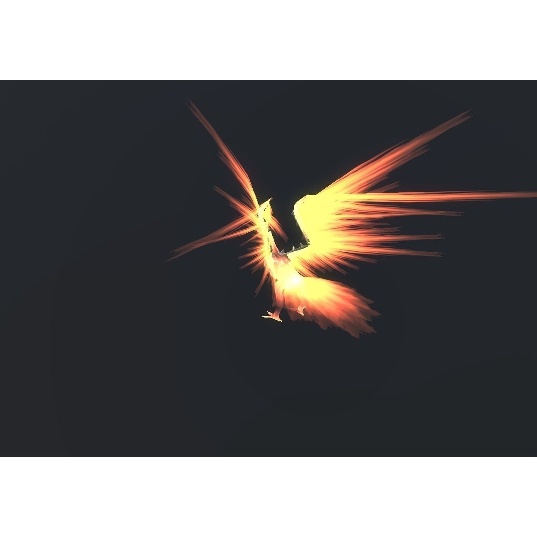 Fire Bird Phoenix 3D Model – Low Poly Game Asset, Unity Compatible - View 85
