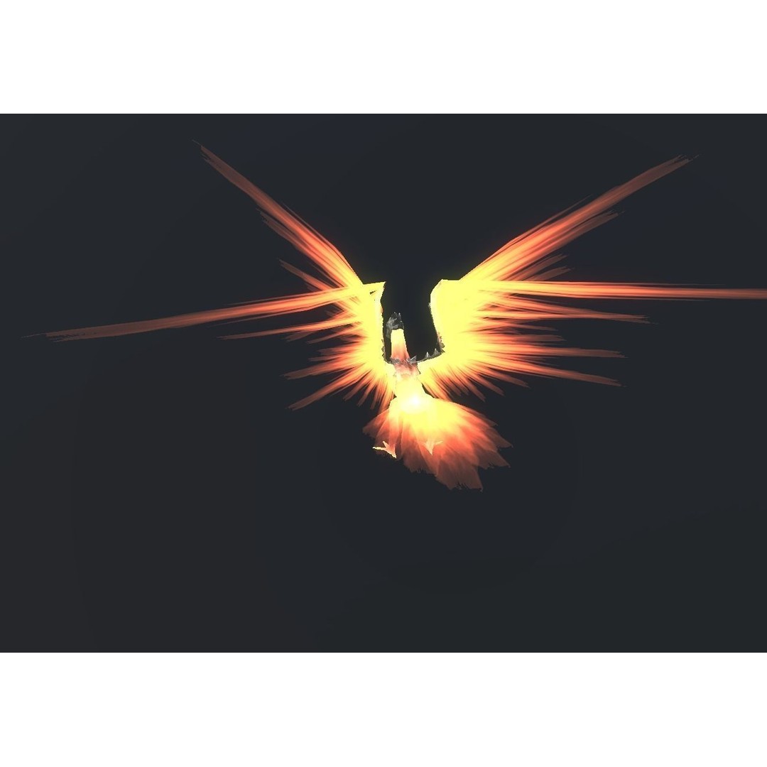 Fire Bird Phoenix 3D Model – Low Poly Game Asset, Unity Compatible - View 87