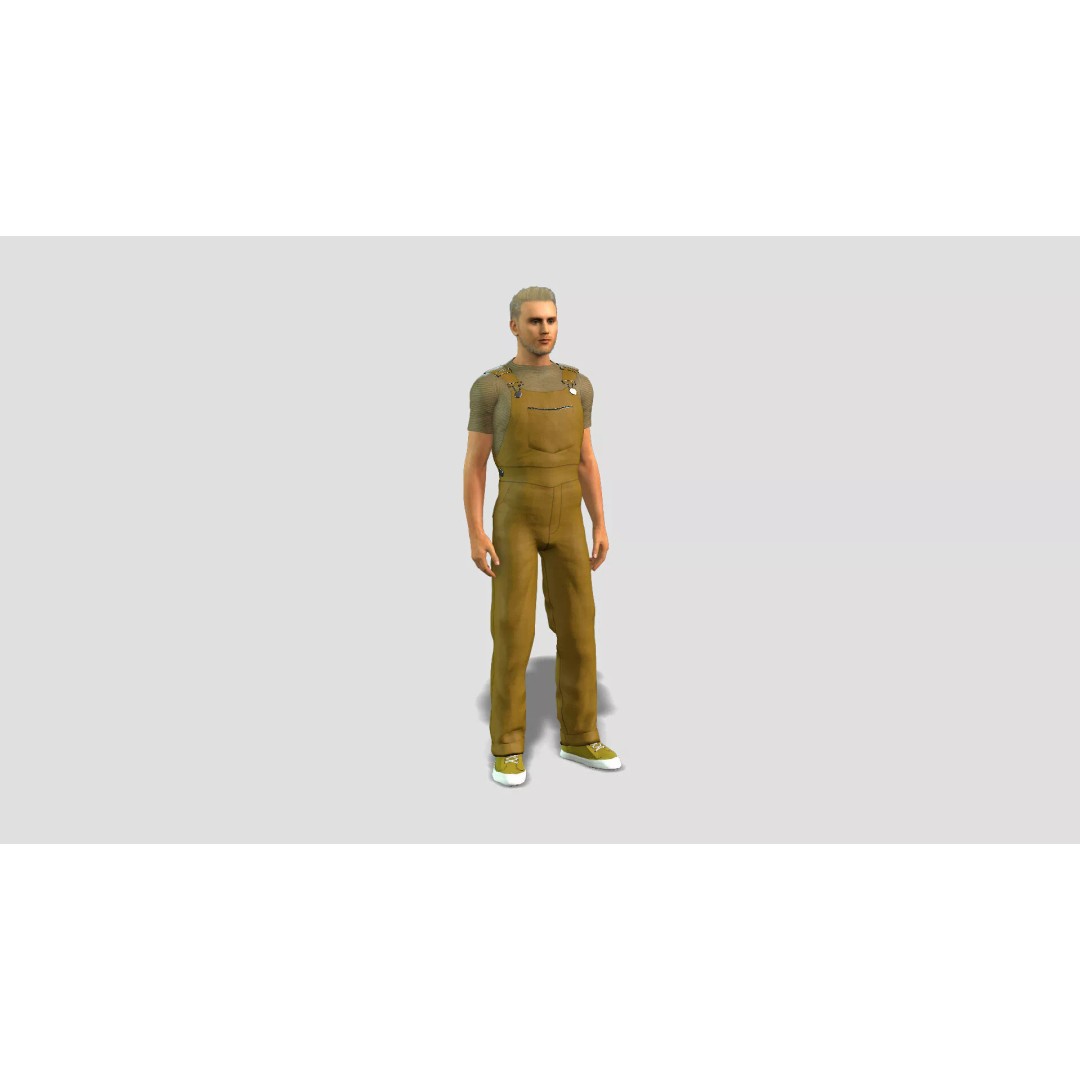 Farmer Character 3D Model – Realistic Game-Ready Asset, FBX - View 2