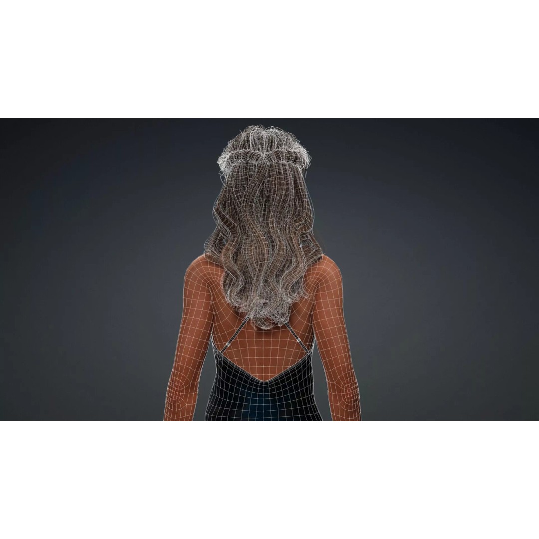 Black Woman 3D Model – Realistic Rigged Character for Animation - View 17