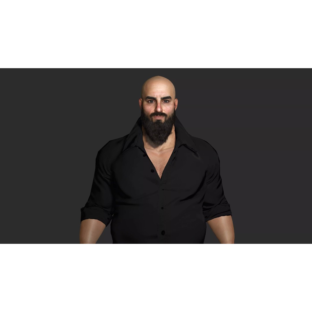 Bouncer Bodyguard 3D Model – Realistic Low-Poly Game Asset, FBX - View 12