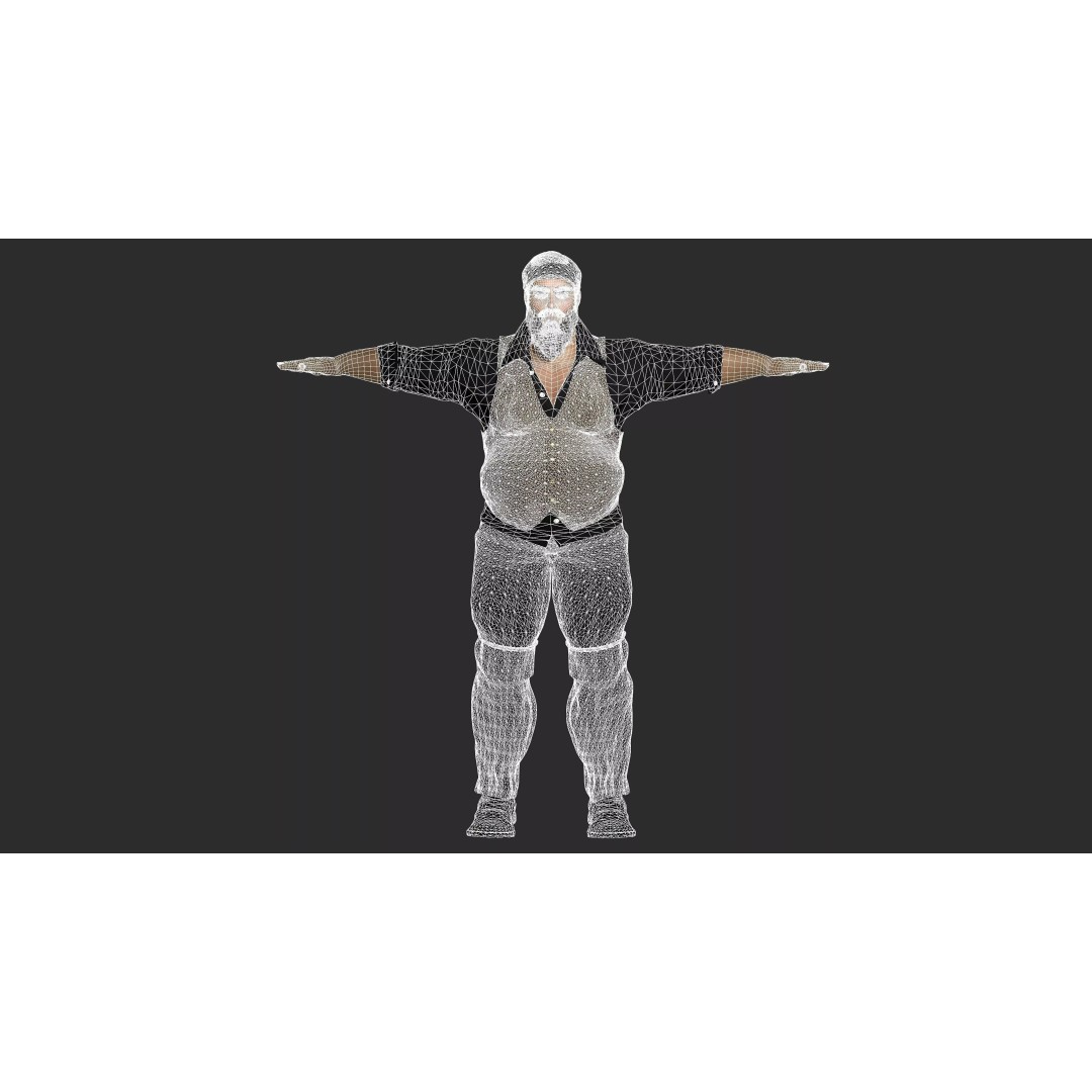 Bouncer Bodyguard 3D Model – Realistic Low-Poly Game Asset, FBX - View 19