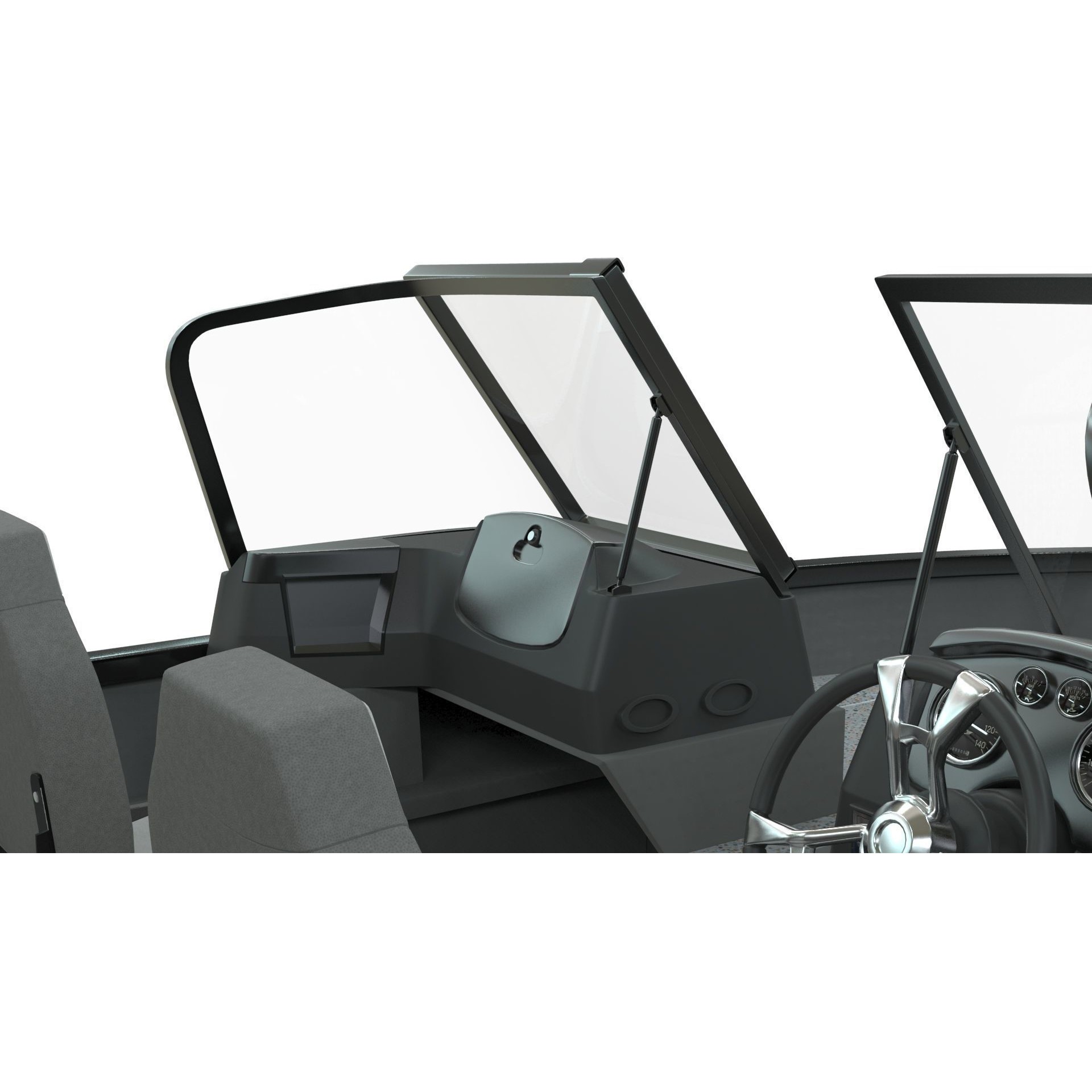 Lowe Fishing Machine 1775 WT - Low-Poly Game-Ready 3D Model - View 10