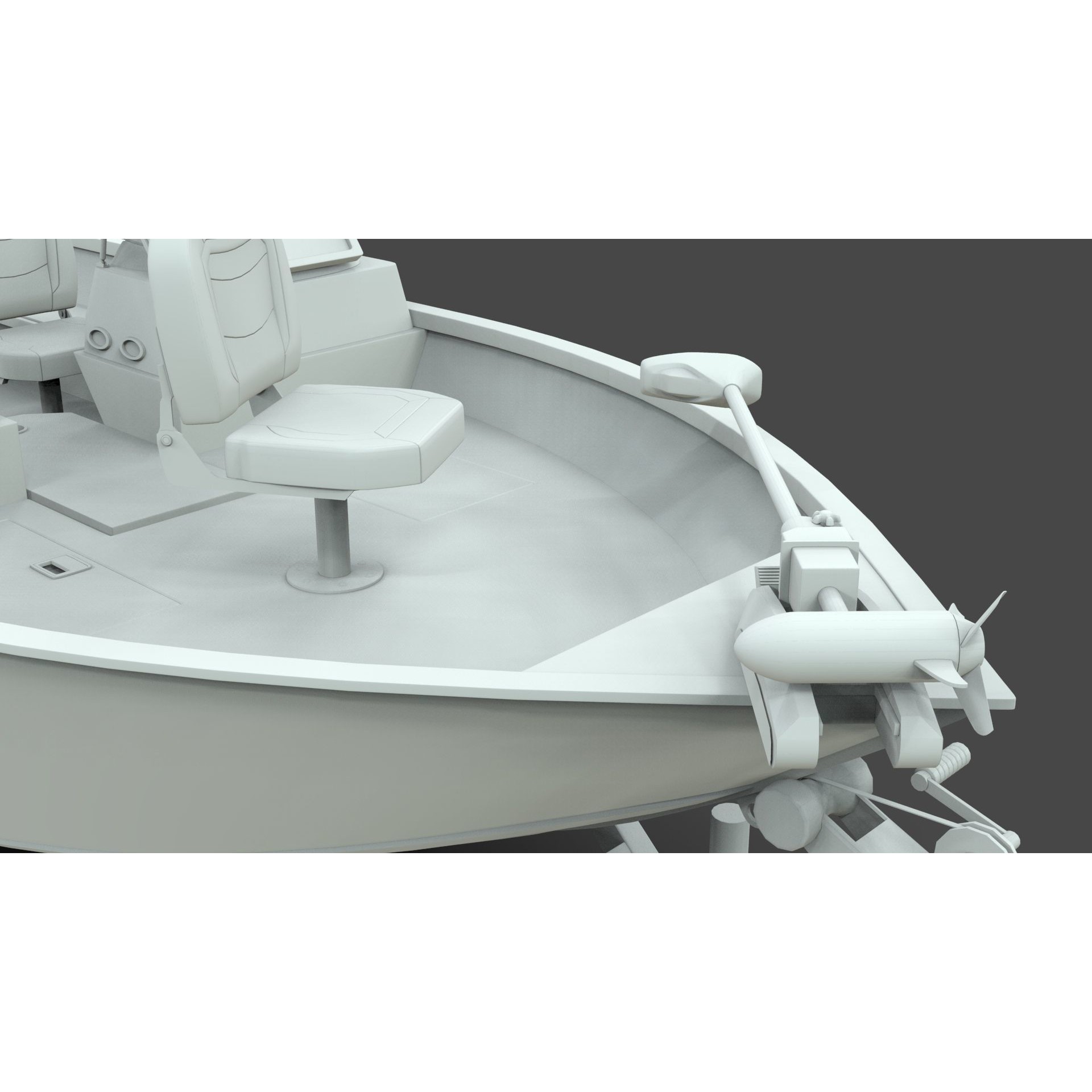 Lowe Fishing Machine 1775 WT - Low-Poly Game-Ready 3D Model - View 25