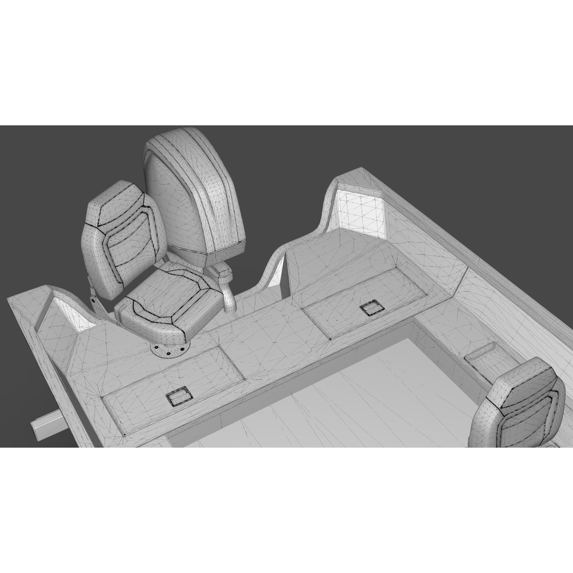 Lowe Fishing Machine 1775 WT - Low-Poly Game-Ready 3D Model - View 30