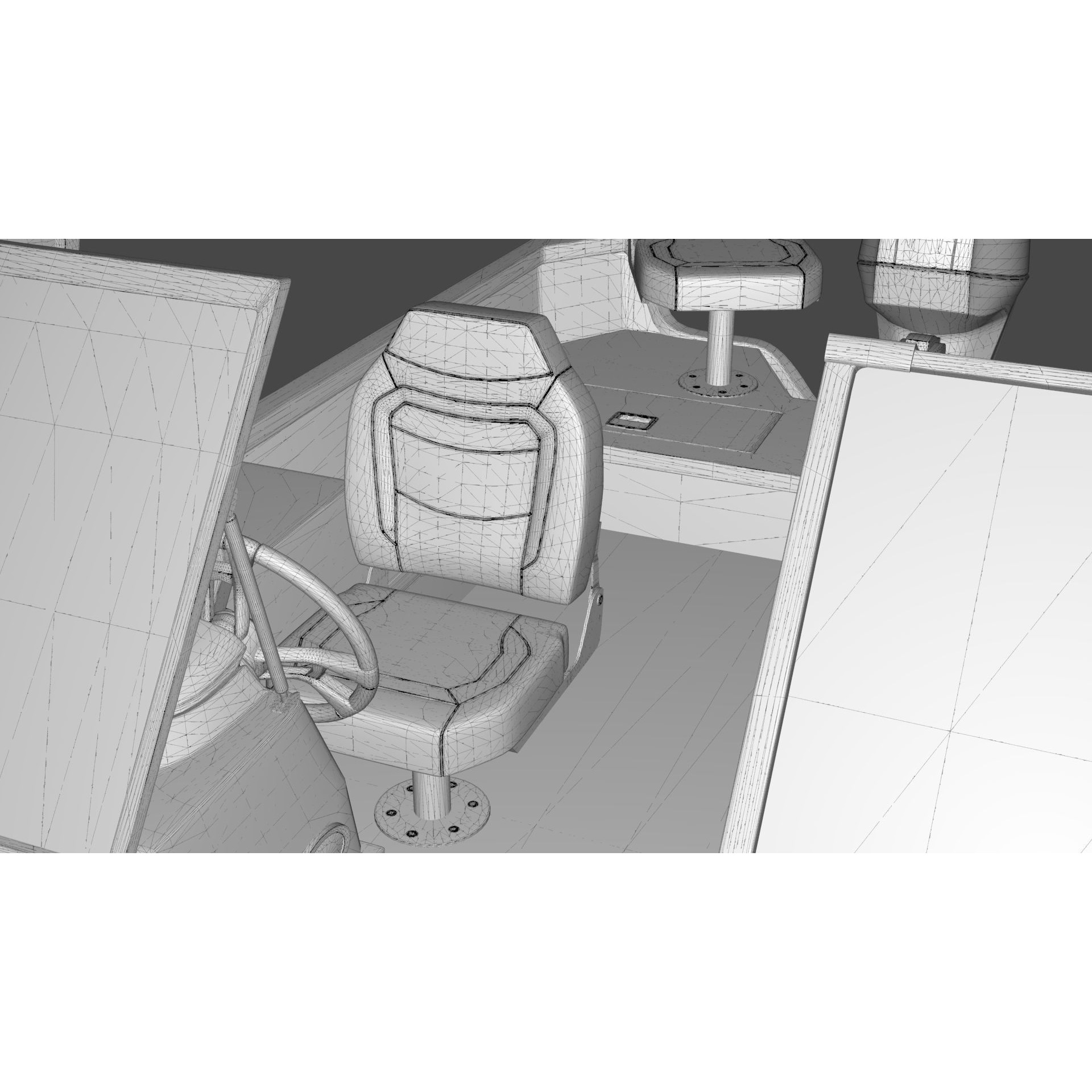 Lowe Fishing Machine 1775 WT - Low-Poly Game-Ready 3D Model - View 31