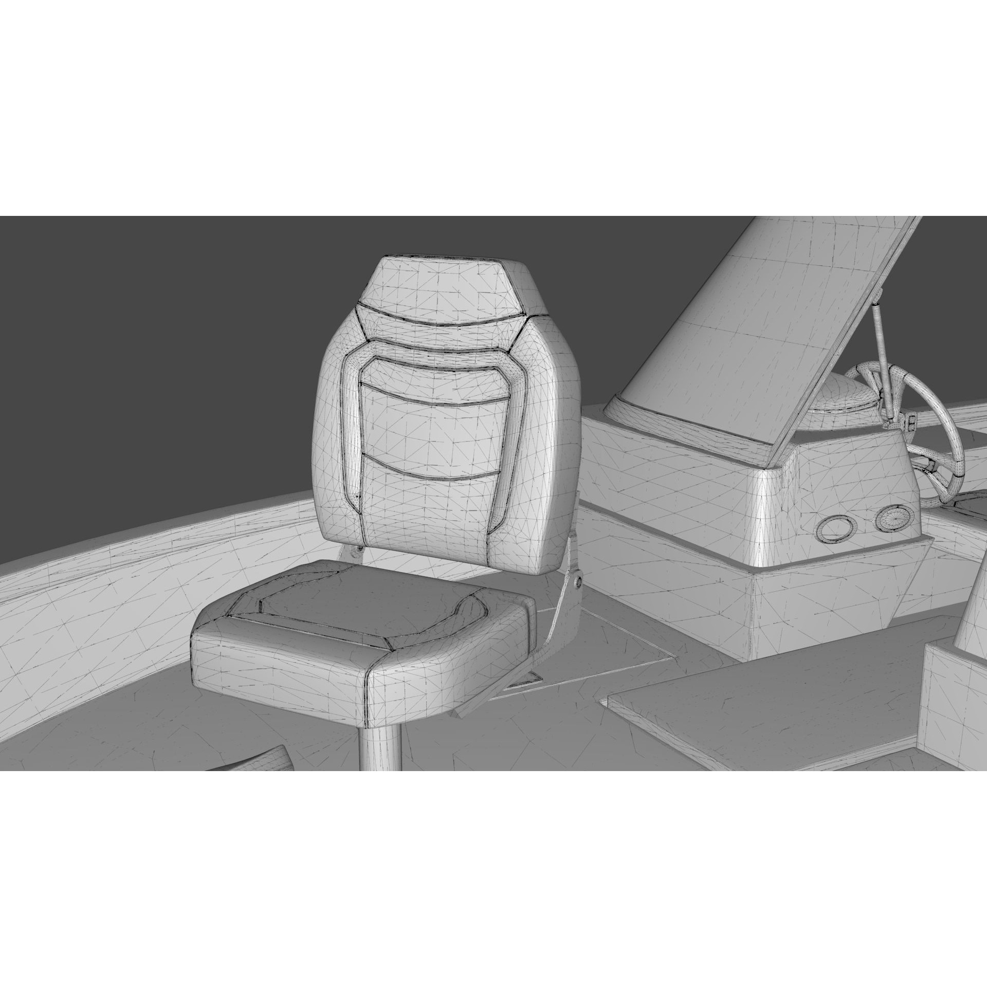 Lowe Fishing Machine 1775 WT - Low-Poly Game-Ready 3D Model - View 32