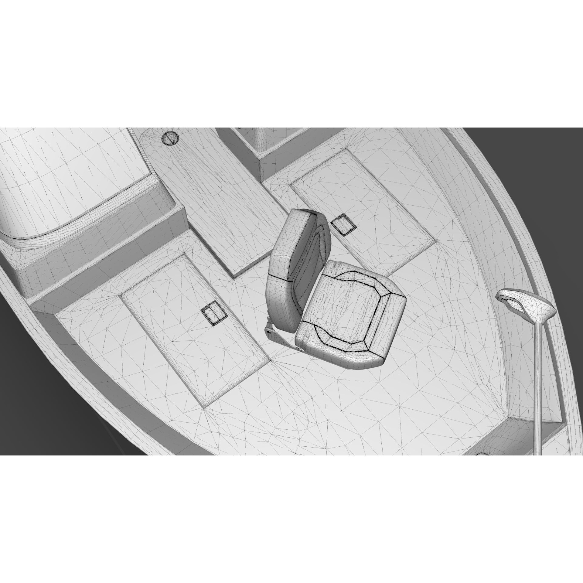 Lowe Fishing Machine 1775 WT - Low-Poly Game-Ready 3D Model - View 33