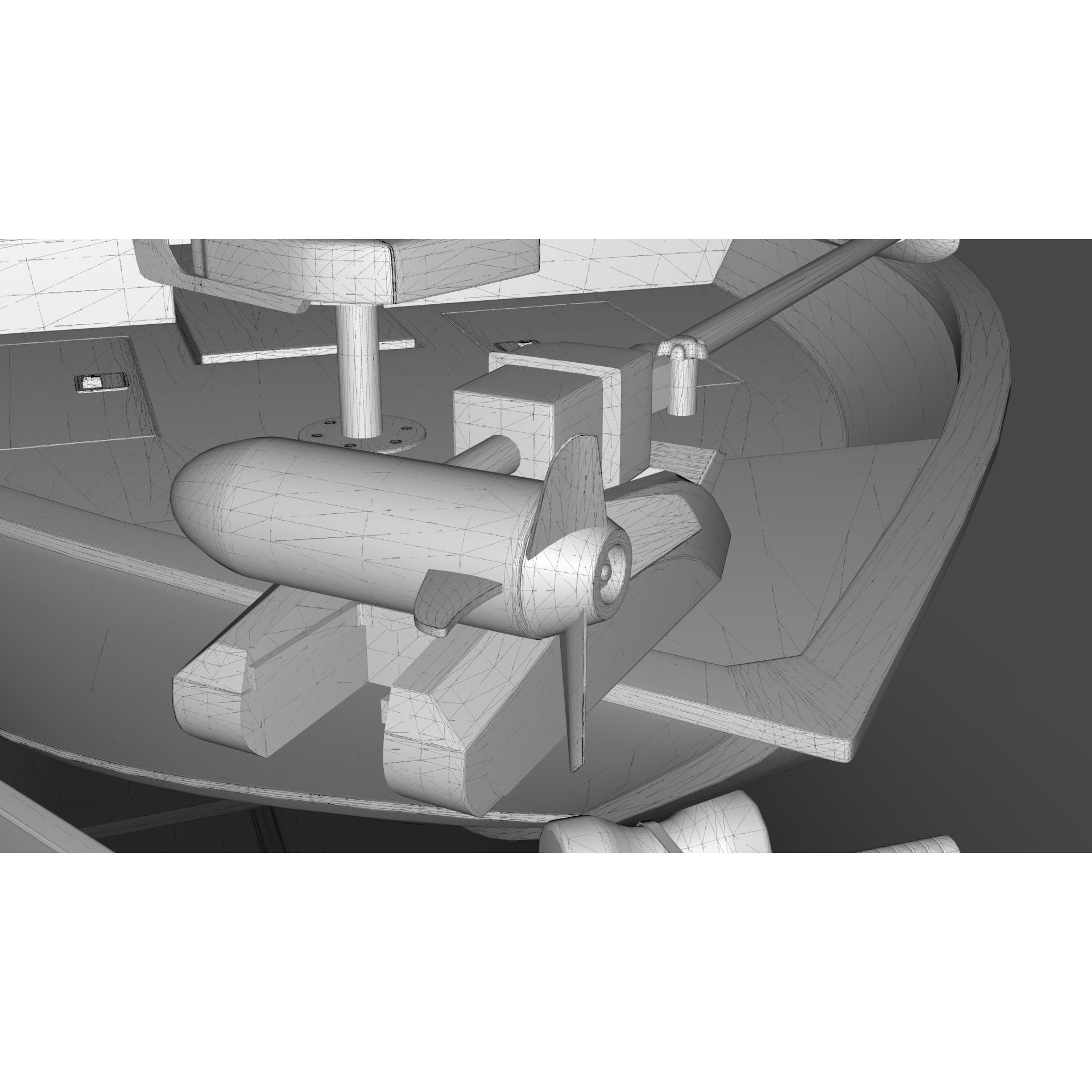 Lowe Fishing Machine 1775 WT - Low-Poly Game-Ready 3D Model - View 42