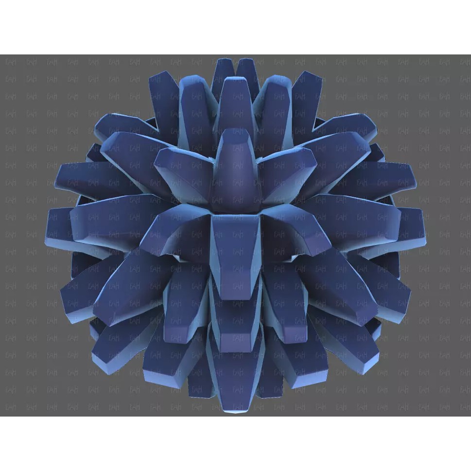 Base Hair 3D Model – Cartoon Low-Poly Boy Hairstyle, FBX, OBJ - View 37